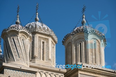 Curtea De Arges, Wallachia/romania - September 16 : Exterior Vie… Stock Photo