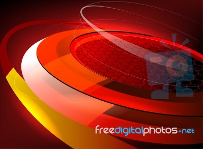 Curved Motion Graphics Stock Image