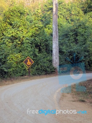 Curved Road Stock Photo