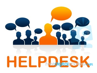 Customer Service Means Help Desk And Advice Stock Image