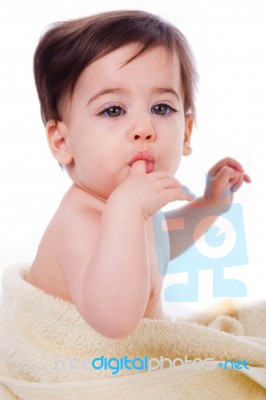 Cute Baby Stock Photo