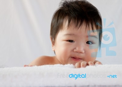 Cute Baby Stock Photo