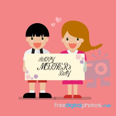 Cute Boy And Girl Stock Image