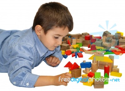 Cute Little Boy Stock Photo