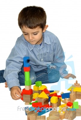 Cute Little Boy Stock Photo