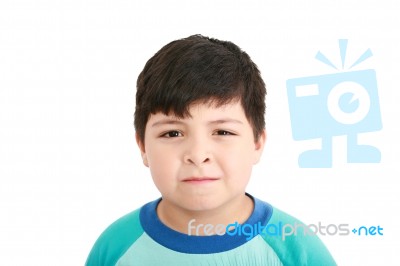 Cute Little Boy Stock Photo