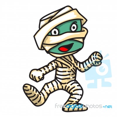 Cute Mummy Monster-  Illustration Stock Image