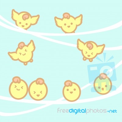 Cute Pastel Background Stock Image