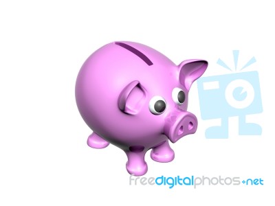 Cute Piggy Bank Stock Image