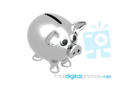 Cute Piggy Bank Stock Image