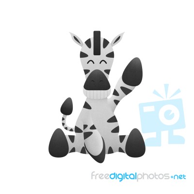 Cute Zebra Is Animal Cartoon In Safari Zoo From Africa Stock Image