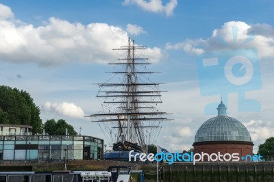 Cutty Sark At Greenwich Stock Photo