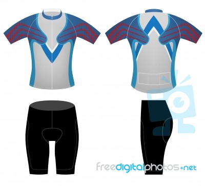 Cycling Clothing Sports T-shirt Stock Image