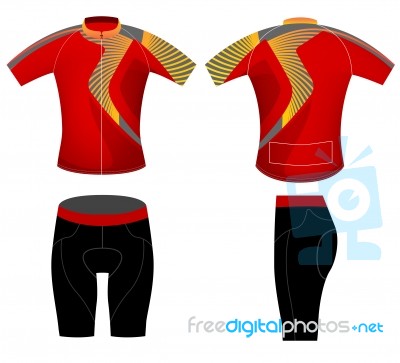 Cycling Clothing Style Stock Image