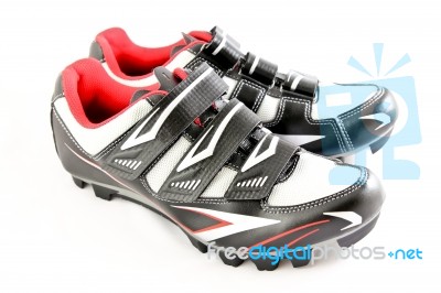 Cycling Shoes Stock Photo