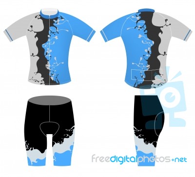 Cycling Vest Colors Splash Style Stock Image