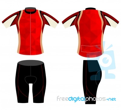 Cycling Vest Graphic Low Poly Style Stock Image