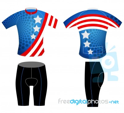 Cycling Vest Graphic Stars Shaped Style Stock Image