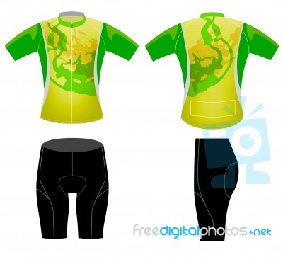 Cycling Vest Graphic T-shirt Stock Image