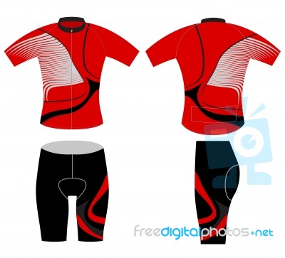 Cycling Vest Sports Fashion Design Stock Image