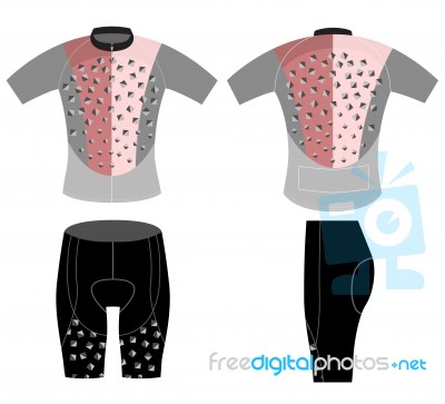 Cycling Vest Sports Modern Style Stock Image