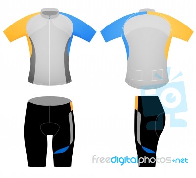 Cycling Vest Uniform Stock Image