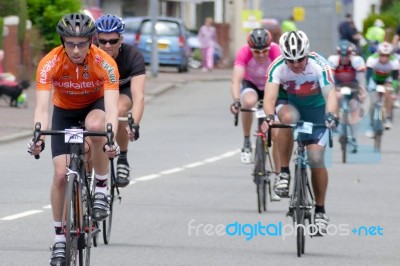 Cyclists Participating In The Velethon Cycling Event In Cardiff Stock Photo