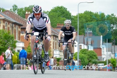 Cyclists Participating In The Velethon Cycling Event In Cardiff Stock Photo