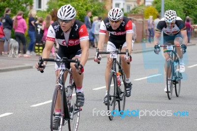 Cyclists Participating In The Velethon Cycling Event In Cardiff Stock Photo