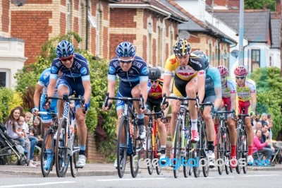 Cyclists Participating In The Velethon Cycling Event In Cardiff Stock Photo