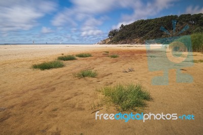 Cylinder Beach On Stradbroke Island, Queensland Stock Photo