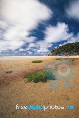 Cylinder Beach On Stradbroke Island, Queensland Stock Photo