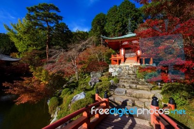 Daigoji Temple At Autumn, Kyoto Stock Photo