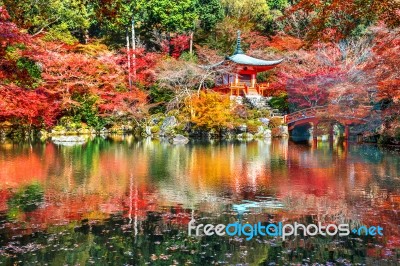 Daigoji Temple In Autumn, Kyoto. Japan Autumn Seasons Stock Photo