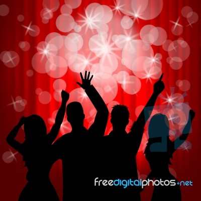 Dancing Disco Shows Parties Music And Dancer Stock Image