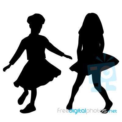 Dancing Kids Stock Image