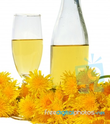 Dandelion Wine Stock Photo