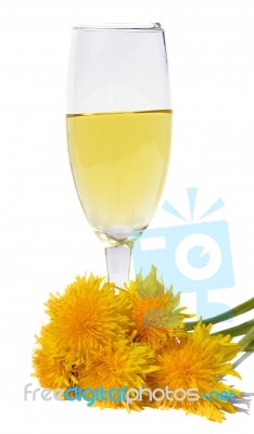 Dandelion Wine Stock Photo