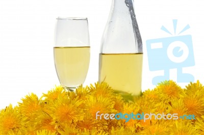 Dandelion Wine Stock Photo