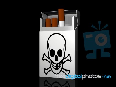 Dangerous Cigarette Stock Image