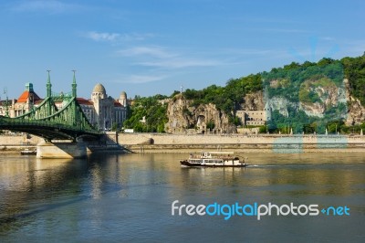 Danube River Crossing Budapest Stock Photo