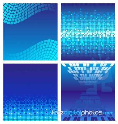 Dark Blue Technology Background Stock Image