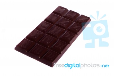 Dark Chocolate Bar Stock Photo