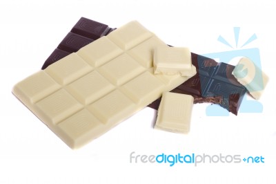 Dark Chocolate Bar Stock Photo