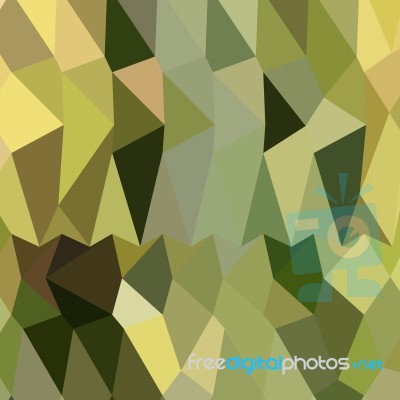 Dark Khaki Abstract Low Polygon Background Stock Image