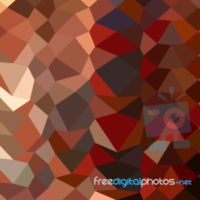 Dark Pastel Red Abstract Low Polygon Background Stock Image