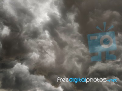 Dark Stormy Sky Stock Photo