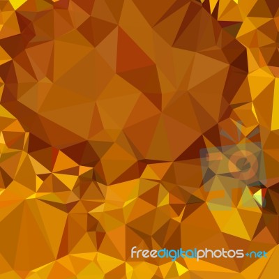 Dark Tangerine Yellow Abstract Low Polygon Background Stock Image