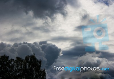 Dark Thundercloud Stock Photo