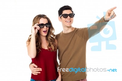 Darling, Look At That, It's So Cool Stock Photo